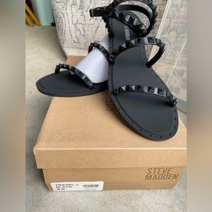 Steve Madden black sandals